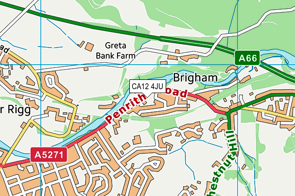 CA12 4JU map - OS VectorMap District (Ordnance Survey) CA12 4JU map - OS VectorMap District (Ordnance Survey)