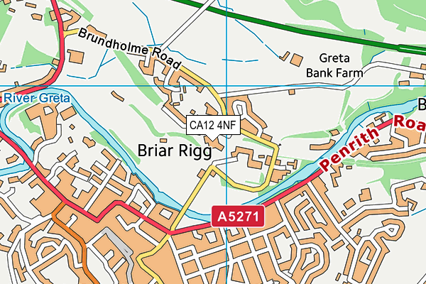 CA12 4NF map - OS VectorMap District (Ordnance Survey)