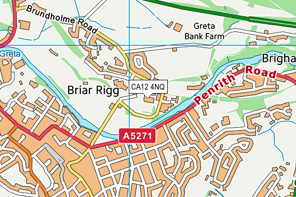 CA12 4NQ map - OS VectorMap District (Ordnance Survey)