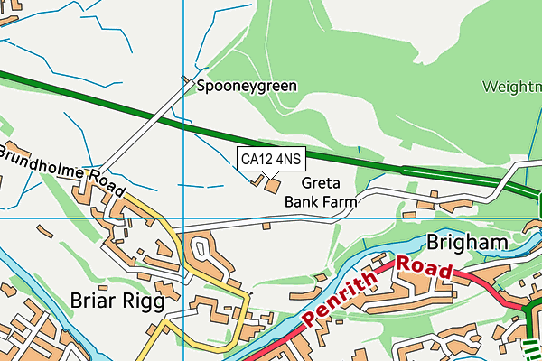 CA12 4NS map - OS VectorMap District (Ordnance Survey) CA12 4NS map - OS VectorMap District (Ordnance Survey)