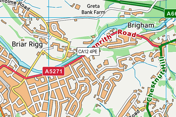 CA12 4PE map - OS VectorMap District (Ordnance Survey) CA12 4PE map - OS VectorMap District (Ordnance Survey)