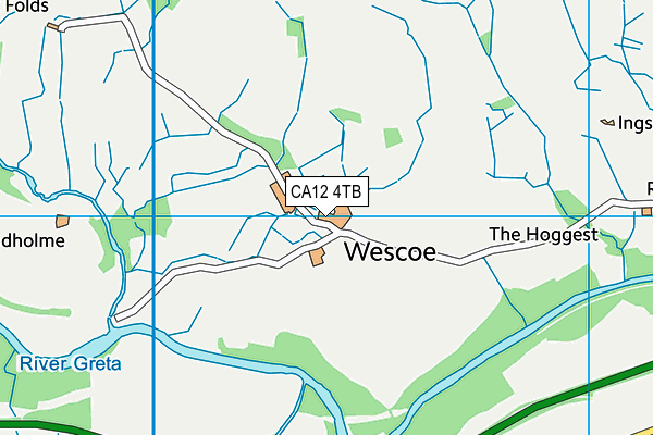 CA12 4TB map - OS VectorMap District (Ordnance Survey) CA12 4TB map - OS VectorMap District (Ordnance Survey)