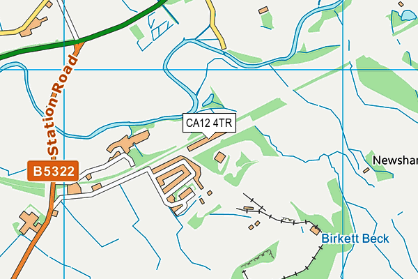 CA12 4TR map - OS VectorMap District (Ordnance Survey) CA12 4TR map - OS VectorMap District (Ordnance Survey)
