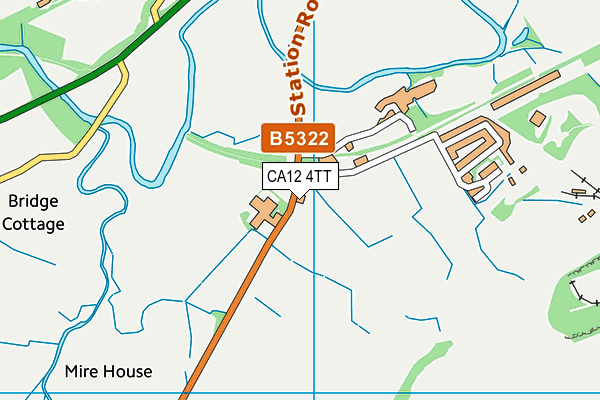 CA12 4TT map - OS VectorMap District (Ordnance Survey)