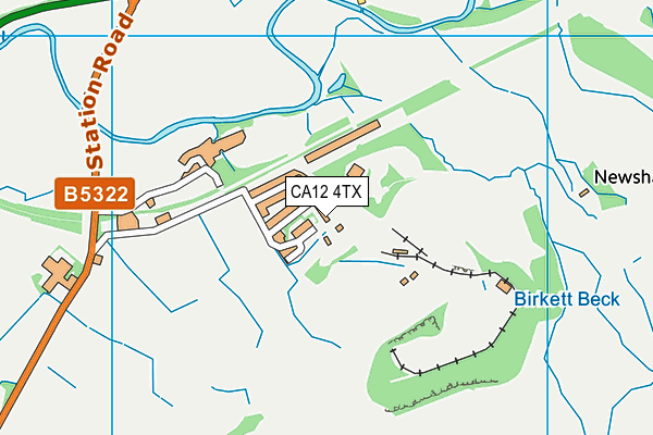 CA12 4TX map - OS VectorMap District (Ordnance Survey) CA12 4TX map - OS VectorMap District (Ordnance Survey)