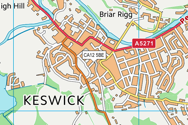 CA12 5BE map - OS VectorMap District (Ordnance Survey) CA12 5BE map - OS VectorMap District (Ordnance Survey)