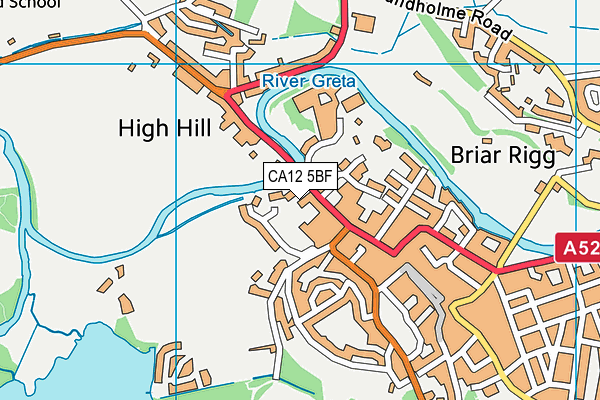 CA12 5BF map - OS VectorMap District (Ordnance Survey) CA12 5BF map - OS VectorMap District (Ordnance Survey)