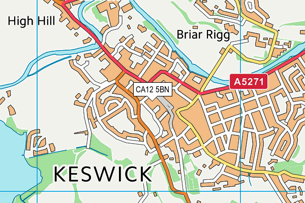 CA12 5BN map - OS VectorMap District (Ordnance Survey) CA12 5BN map - OS VectorMap District (Ordnance Survey)
