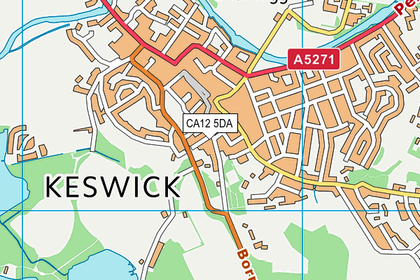 CA12 5DA map - OS VectorMap District (Ordnance Survey) CA12 5DA map - OS VectorMap District (Ordnance Survey)