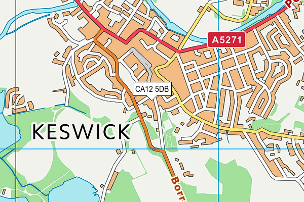 CA12 5DB map - OS VectorMap District (Ordnance Survey) CA12 5DB map - OS VectorMap District (Ordnance Survey)