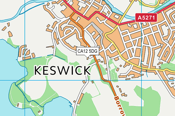 CA12 5DG map - OS VectorMap District (Ordnance Survey) CA12 5DG map - OS VectorMap District (Ordnance Survey)