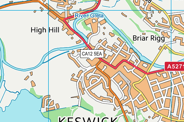 CA12 5EA map - OS VectorMap District (Ordnance Survey) CA12 5EA map - OS VectorMap District (Ordnance Survey)