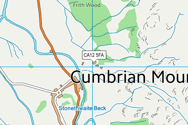 CA12 5FA map - OS VectorMap District (Ordnance Survey) CA12 5FA map - OS VectorMap District (Ordnance Survey)
