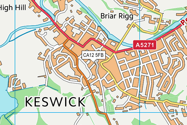 CA12 5FB map - OS VectorMap District (Ordnance Survey) CA12 5FB map - OS VectorMap District (Ordnance Survey)