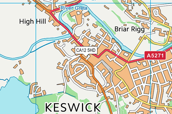 CA12 5HD map - OS VectorMap District (Ordnance Survey) CA12 5HD map - OS VectorMap District (Ordnance Survey)