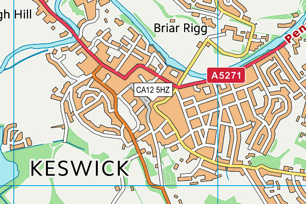 CA12 5HZ map - OS VectorMap District (Ordnance Survey) CA12 5HZ map - OS VectorMap District (Ordnance Survey)