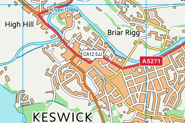CA12 5JJ map - OS VectorMap District (Ordnance Survey) CA12 5JJ map - OS VectorMap District (Ordnance Survey)
