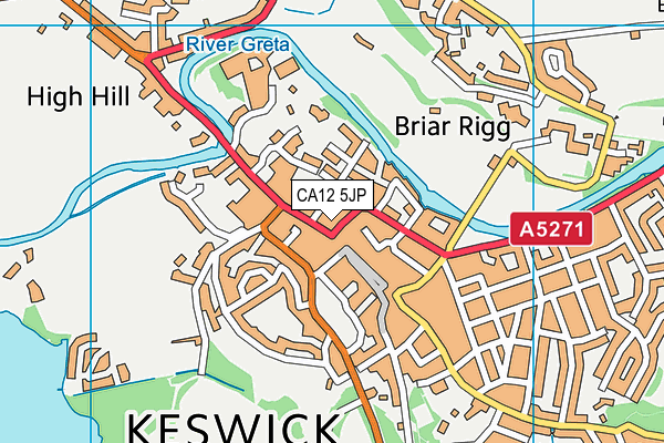 CA12 5JP map - OS VectorMap District (Ordnance Survey) CA12 5JP map - OS VectorMap District (Ordnance Survey)