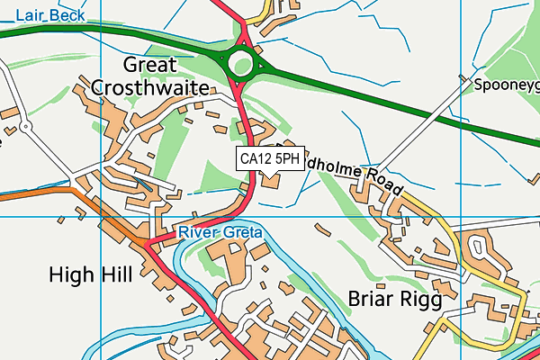 CA12 5PH map - OS VectorMap District (Ordnance Survey) CA12 5PH map - OS VectorMap District (Ordnance Survey)