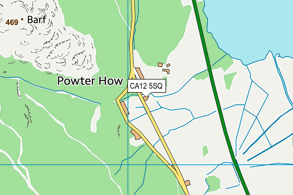 CA12 5SQ map - OS VectorMap District (Ordnance Survey) CA12 5SQ map - OS VectorMap District (Ordnance Survey)