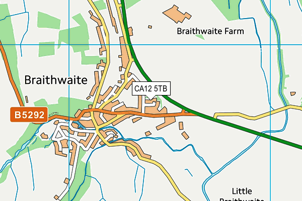 CA12 5TB map - OS VectorMap District (Ordnance Survey) CA12 5TB map - OS VectorMap District (Ordnance Survey)