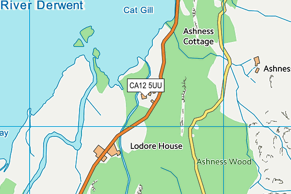 CA12 5UU map - OS VectorMap District (Ordnance Survey) CA12 5UU map - OS VectorMap District (Ordnance Survey)