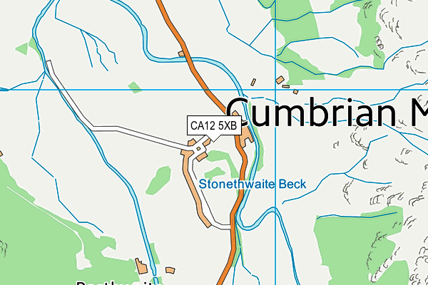 CA12 5XB map - OS VectorMap District (Ordnance Survey) CA12 5XB map - OS VectorMap District (Ordnance Survey)