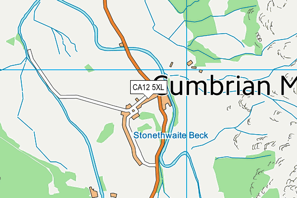 CA12 5XL map - OS VectorMap District (Ordnance Survey) CA12 5XL map - OS VectorMap District (Ordnance Survey)