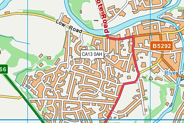 CA13 0AH map - OS VectorMap District (Ordnance Survey)