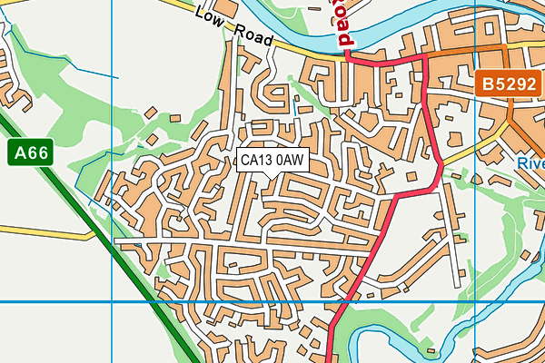 CA13 0AW map - OS VectorMap District (Ordnance Survey) CA13 0AW map - OS VectorMap District (Ordnance Survey)