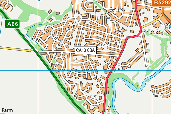 CA13 0BA map - OS VectorMap District (Ordnance Survey) CA13 0BA map - OS VectorMap District (Ordnance Survey)