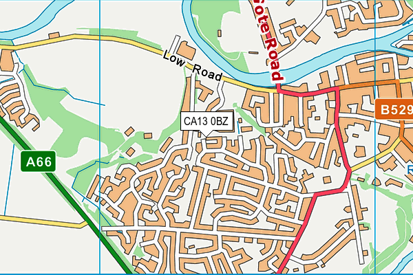CA13 0BZ map - OS VectorMap District (Ordnance Survey) CA13 0BZ map - OS VectorMap District (Ordnance Survey)