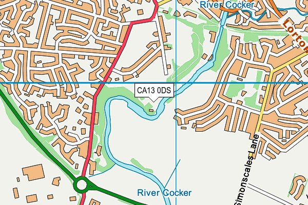 CA13 0DS map - OS VectorMap District (Ordnance Survey) CA13 0DS map - OS VectorMap District (Ordnance Survey)