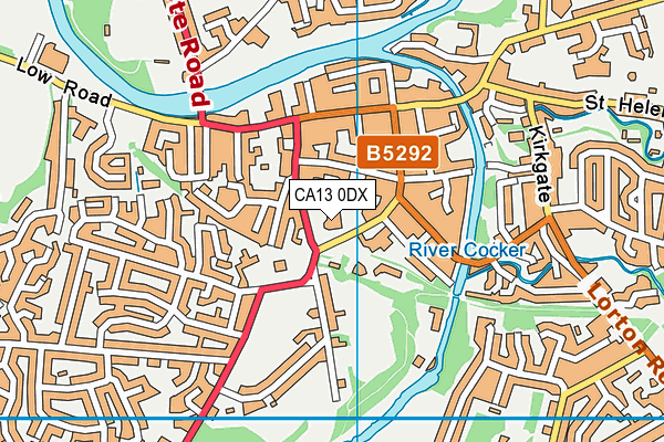 CA13 0DX map - OS VectorMap District (Ordnance Survey) CA13 0DX map - OS VectorMap District (Ordnance Survey)