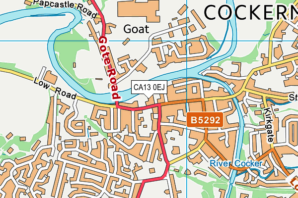 CA13 0EJ map - OS VectorMap District (Ordnance Survey) CA13 0EJ map - OS VectorMap District (Ordnance Survey)