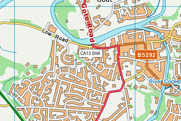 CA13 0HA map - OS VectorMap District (Ordnance Survey) CA13 0HA map - OS VectorMap District (Ordnance Survey)