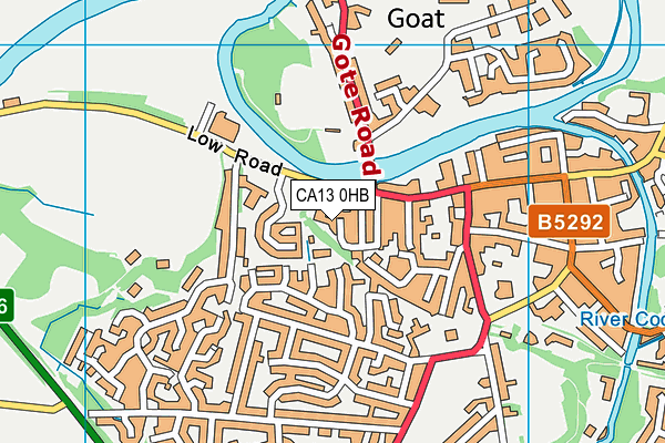 CA13 0HB map - OS VectorMap District (Ordnance Survey) CA13 0HB map - OS VectorMap District (Ordnance Survey)