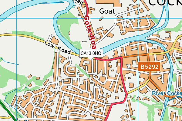 CA13 0HQ map - OS VectorMap District (Ordnance Survey)
