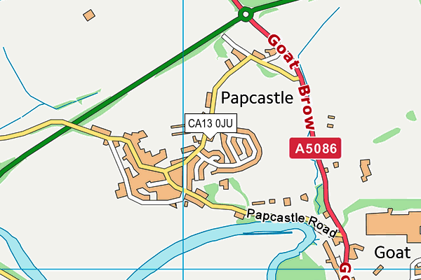 CA13 0JU map - OS VectorMap District (Ordnance Survey) CA13 0JU map - OS VectorMap District (Ordnance Survey)