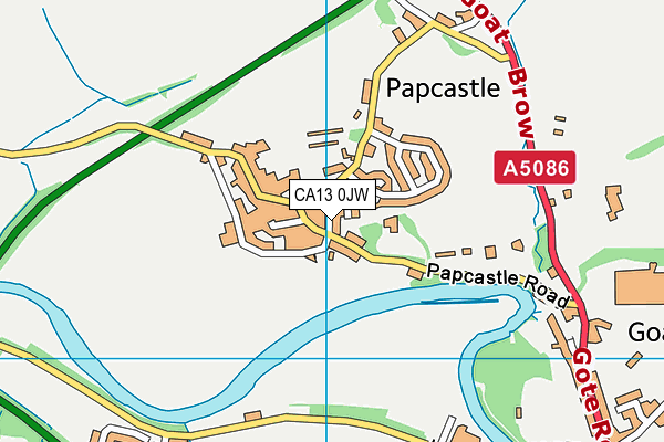 CA13 0JW map - OS VectorMap District (Ordnance Survey) CA13 0JW map - OS VectorMap District (Ordnance Survey)