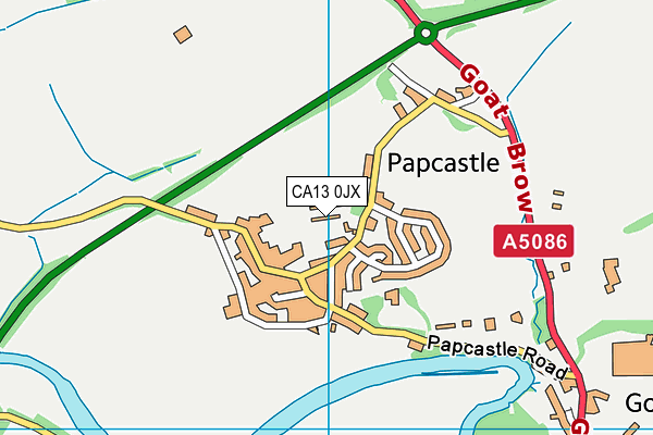 CA13 0JX map - OS VectorMap District (Ordnance Survey) CA13 0JX map - OS VectorMap District (Ordnance Survey)
