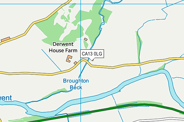 CA13 0LG map - OS VectorMap District (Ordnance Survey) CA13 0LG map - OS VectorMap District (Ordnance Survey)