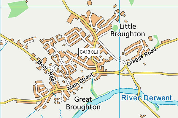 CA13 0LJ map - OS VectorMap District (Ordnance Survey) CA13 0LJ map - OS VectorMap District (Ordnance Survey)