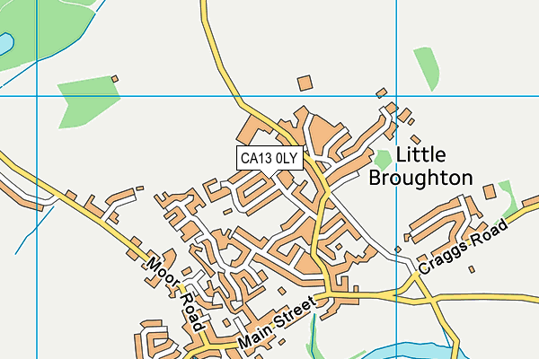 CA13 0LY map - OS VectorMap District (Ordnance Survey) CA13 0LY map - OS VectorMap District (Ordnance Survey)