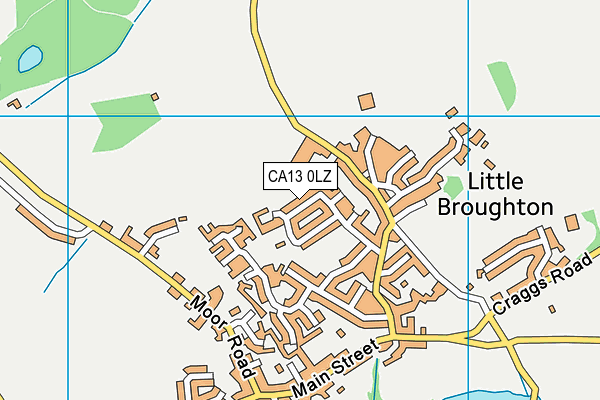 CA13 0LZ map - OS VectorMap District (Ordnance Survey) CA13 0LZ map - OS VectorMap District (Ordnance Survey)