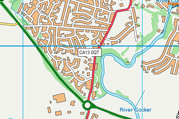 CA13 0QT map - OS VectorMap District (Ordnance Survey)