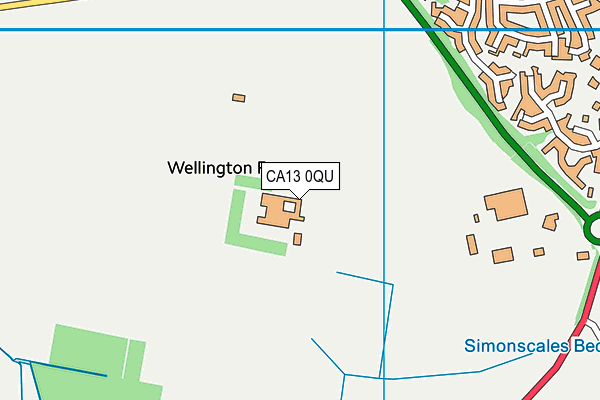 CA13 0QU map - OS VectorMap District (Ordnance Survey) CA13 0QU map - OS VectorMap District (Ordnance Survey)