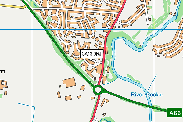 CA13 0RJ map - OS VectorMap District (Ordnance Survey) CA13 0RJ map - OS VectorMap District (Ordnance Survey)