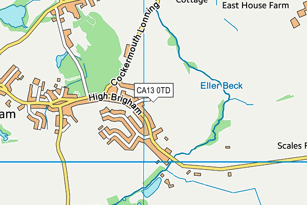 CA13 0TD map - OS VectorMap District (Ordnance Survey) CA13 0TD map - OS VectorMap District (Ordnance Survey)
