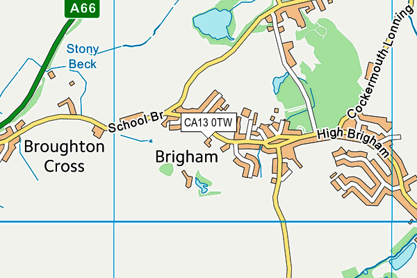 CA13 0TW map - OS VectorMap District (Ordnance Survey) CA13 0TW map - OS VectorMap District (Ordnance Survey)